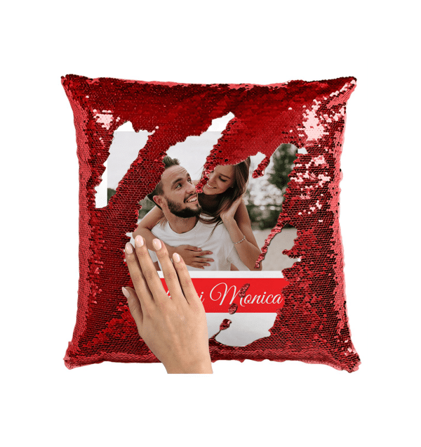 Pernă personalizată cu două nume și poză - Iubit/ă - imagine 6