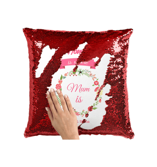 Pernă personalizată cu două nume - Mum - imagine 6