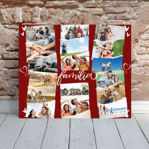 Tablou canvas personalizat cu 17 poze - Familia