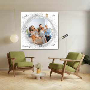 Tablou canvas personalizat cu poză - Familia este 🎁 lui Dumnezeu pentru noi!