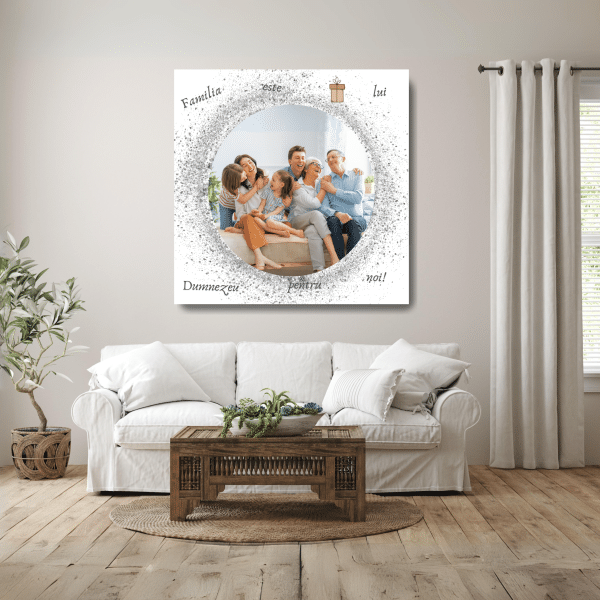 Tablou canvas personalizat cu poză - Familia este 🎁 lui Dumnezeu pentru noi! - imagine 5