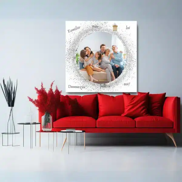 Tablou canvas personalizat cu poză - Familia este 🎁 lui Dumnezeu pentru noi! - imagine 6