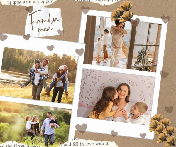 Tablou cu familia mea, personalizat cu 4 poze - imagine 3