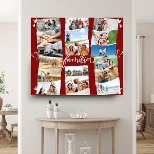 Tablou canvas personalizat cu 17 poze - Familia