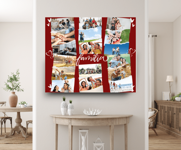 Tablou canvas personalizat cu 17 poze - Familia - imagine 2
