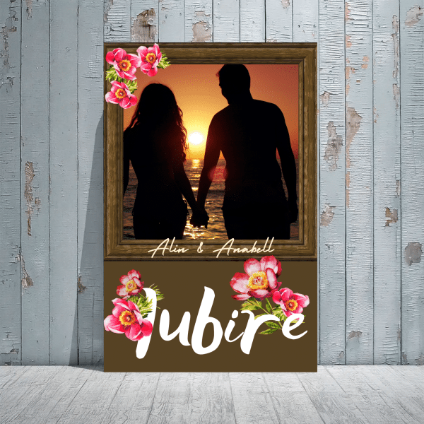 Tablou pentru cuplu / iubiti, personalizat cu două nume și poză - Iubire - imagine 5
