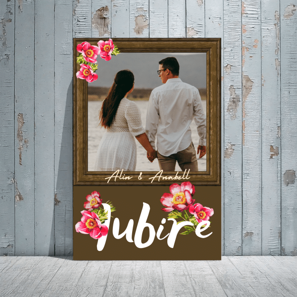 Tablou pentru cuplu / iubiti, personalizat cu două nume și poză - Iubire - imagine 4