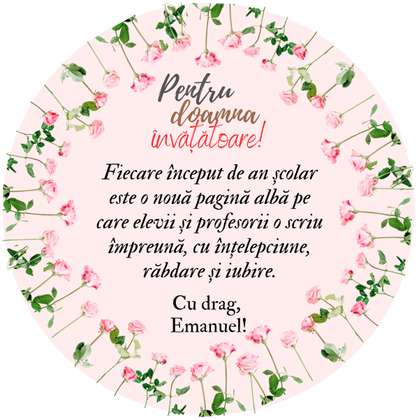 Cadou personalizat invatatoare - placa ardezie cu nume și text - imagine 4