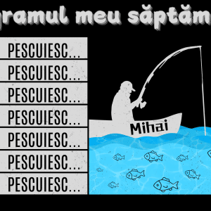Borsetă personalizată cu nume - Pescar