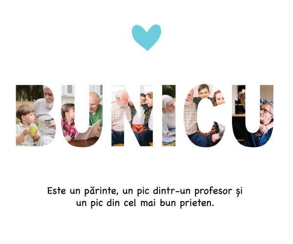 Tablou personalizat pentru bunicu cu 6 poze - imagine 3