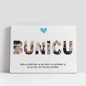 Tablou personalizat pentru bunicu cu 6 poze