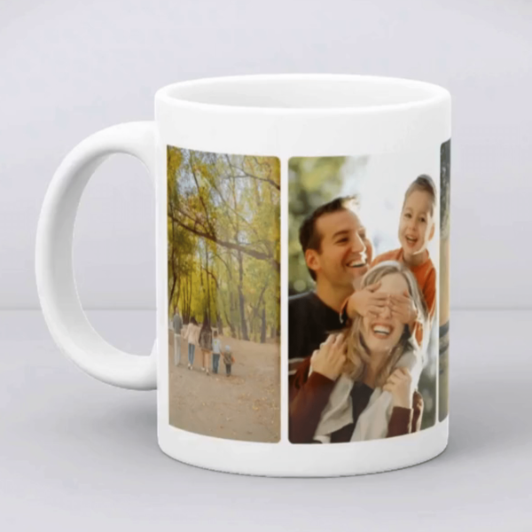 Cană personalizată cu 4 poze