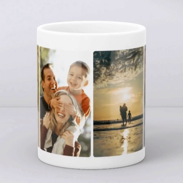 Cană personalizată cu 4 poze - imagine 3