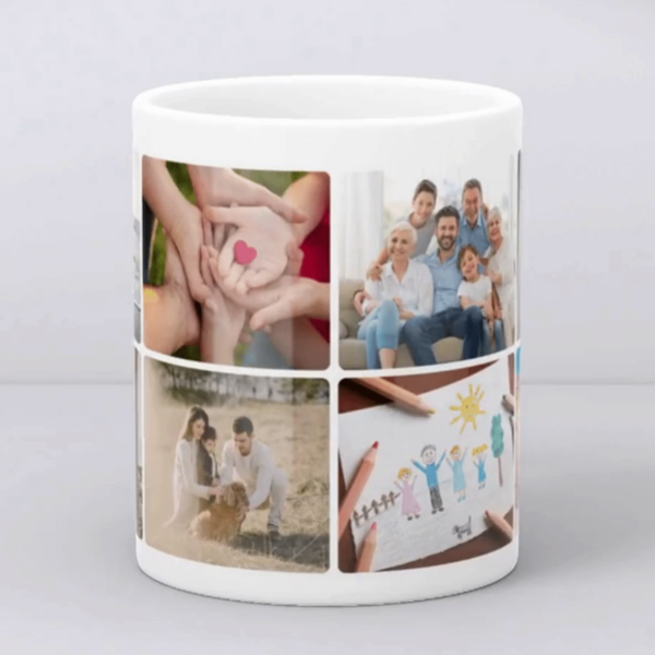 Cană personalizată cu 8 poze - imagine 4