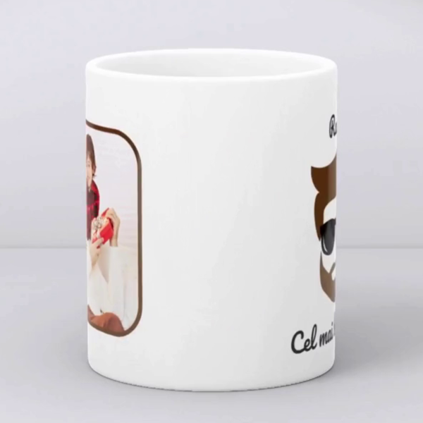 Cană personalizată cu nume și poză - Cel mai bun unchi - imagine 3