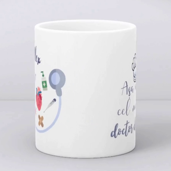 Cană personalizată cu nume - Doctor - imagine 4