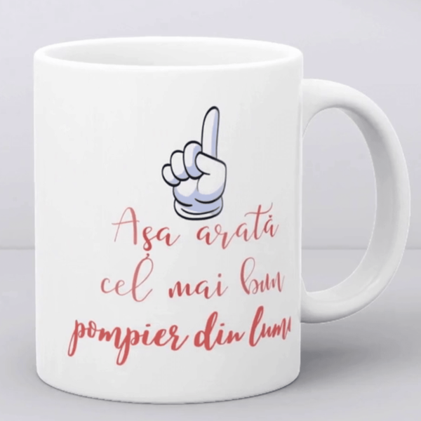 Cană personalizată cu nume - Pompier - imagine 4