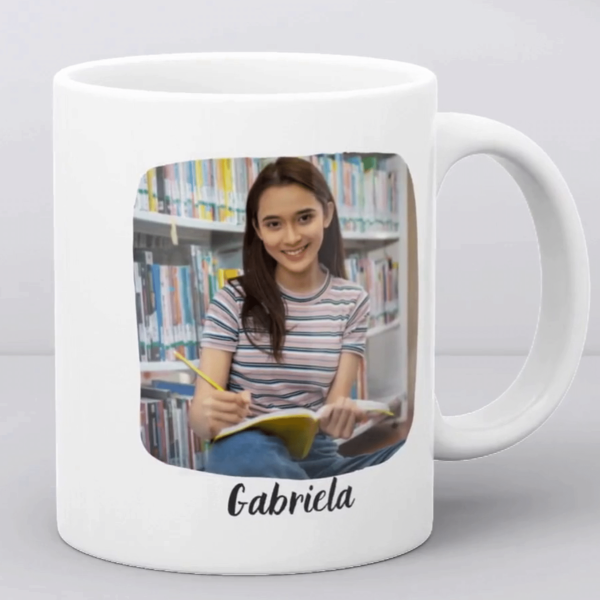 Cană cadou cuplu, personalizată cu poză și nume - Iubire veșnică - imagine 3