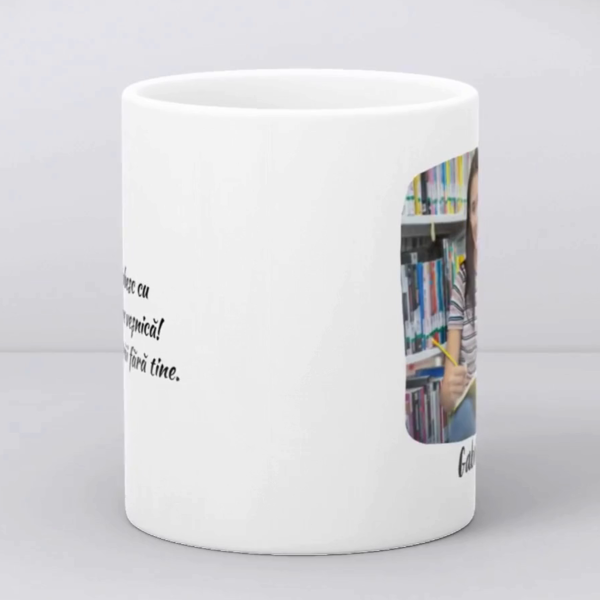 Cană cadou cuplu, personalizată cu poză și nume - Iubire veșnică - imagine 4