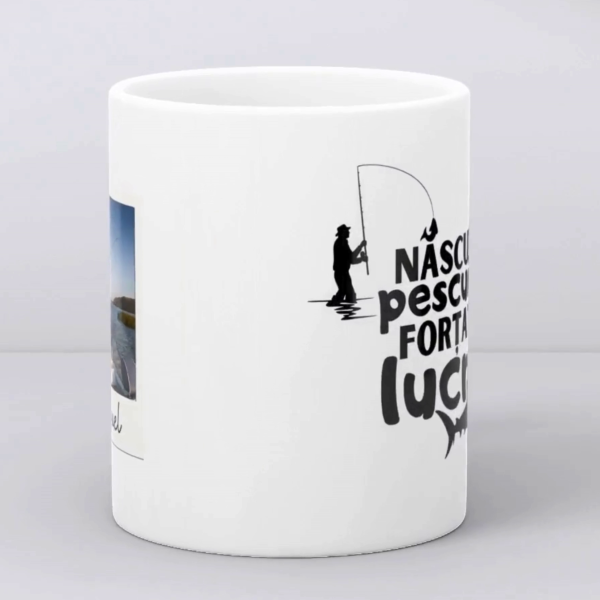 Cană cadou pescar, personalizată cu poză și nume - imagine 3