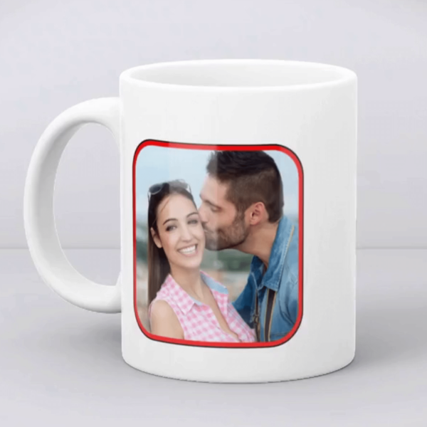 Cană cadou iubiti, personalizată cu poză și nume - ❤️ mea - imagine 4
