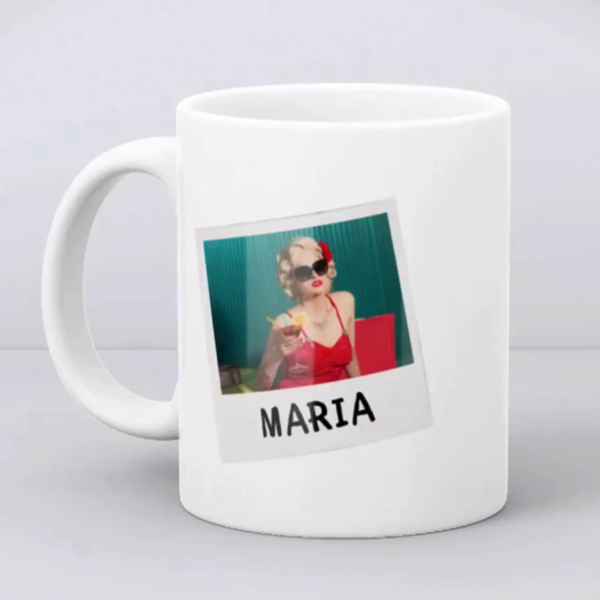 Cană cadou pentru ea, personalizată cu poză și nume - Niciuna ca mine