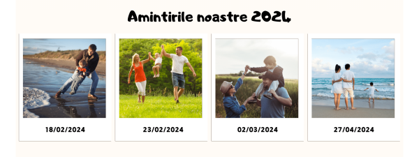Cană personalizată cu 4 poze și dată - Amintirile noastre - imagine 2