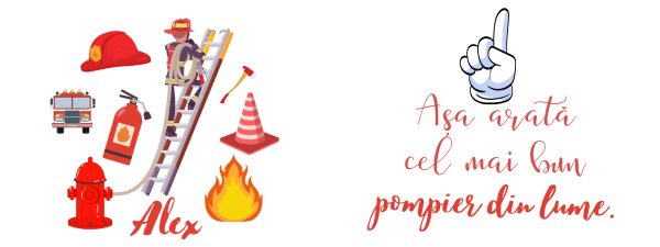 Cană personalizată cu nume - Pompier - imagine 2