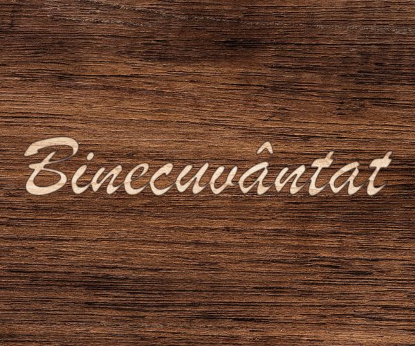 Tablou creștin canvas personalizat cu text - Binecuvântat - imagine 3