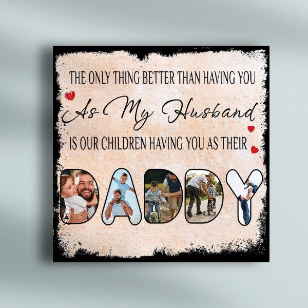 Tablou canvas personalizat cu 5 poze - Daddy