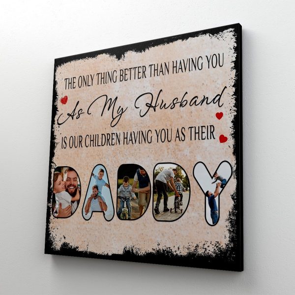 Tablou canvas personalizat cu 5 poze - Daddy - imagine 3