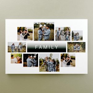 Tablou canvas personalizat cu 10 poze - Family