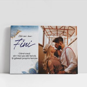 Tablou canvas personalizat cu poză - Fini
