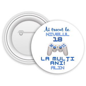 Insignă metalică personalizată cu nume - Majorat