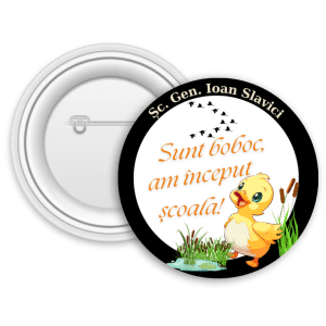 Insignă personalizată pentru copii cu nume - Sunt boboc