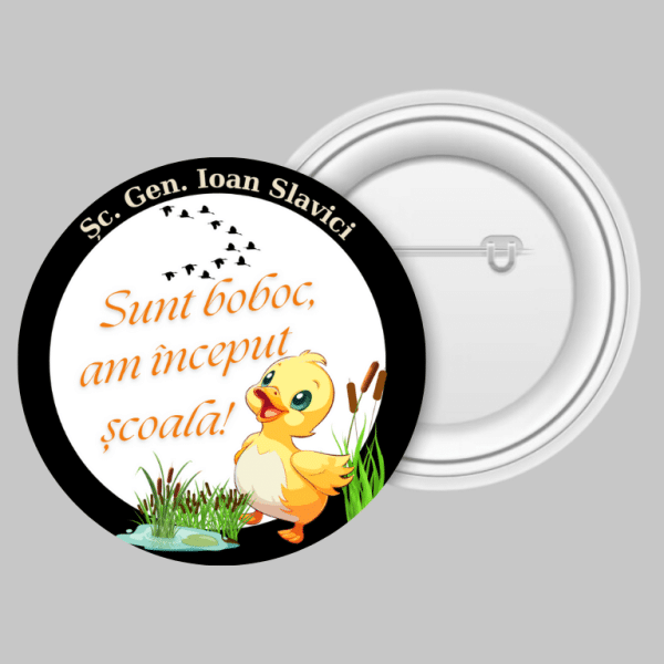 Insignă personalizată pentru copii cu nume - Sunt boboc - imagine 3