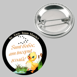 Insignă personalizată pentru copii cu nume - Sunt boboc