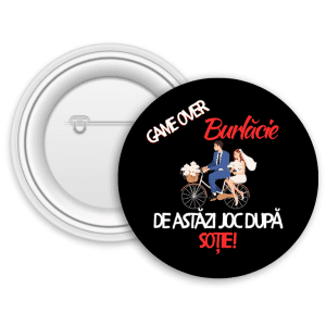 Insignă metalică personalizată - Burlăcie