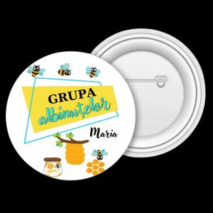 Insignă personalizată pentru copii cu nume - Grădiniță