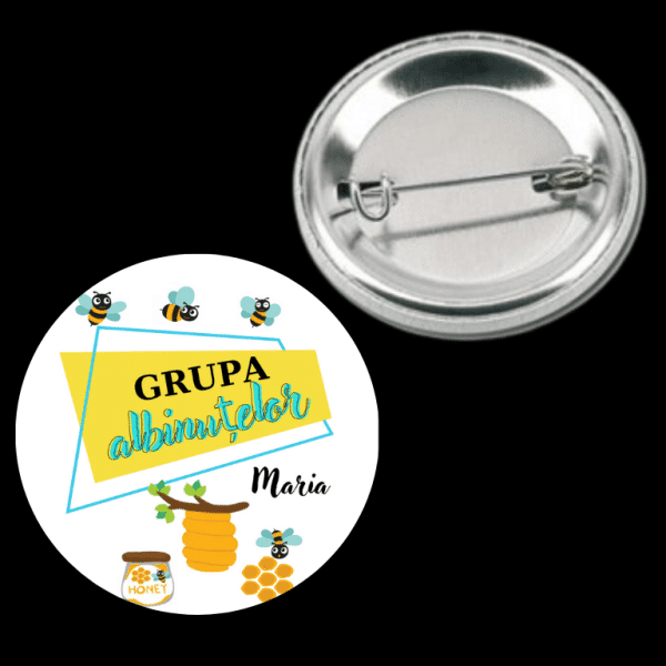 Insignă personalizată pentru copii cu nume - Grădiniță - imagine 3