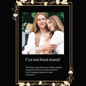 Tablou cea mai bună mamă! Personalizat, panza canvas