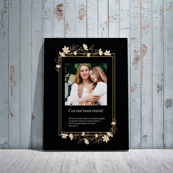 Tablou cea mai bună mamă! Personalizat, panza canvas