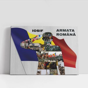 Tablou cadou pentru soldat in armata, personalizat cu 12 poze și nume