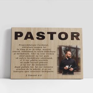 Tablou cadou pentru pastor, personalizat cu o poză