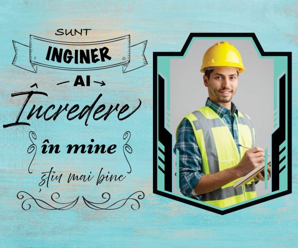 Tablou cadou pentru inginer, panza canvas personalizat cu o poză - imagine 3
