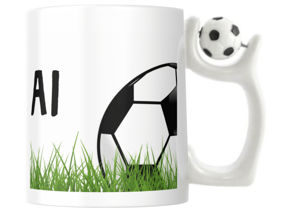 Cană pentru fotbalist, personalizată cu nume - imagine 2