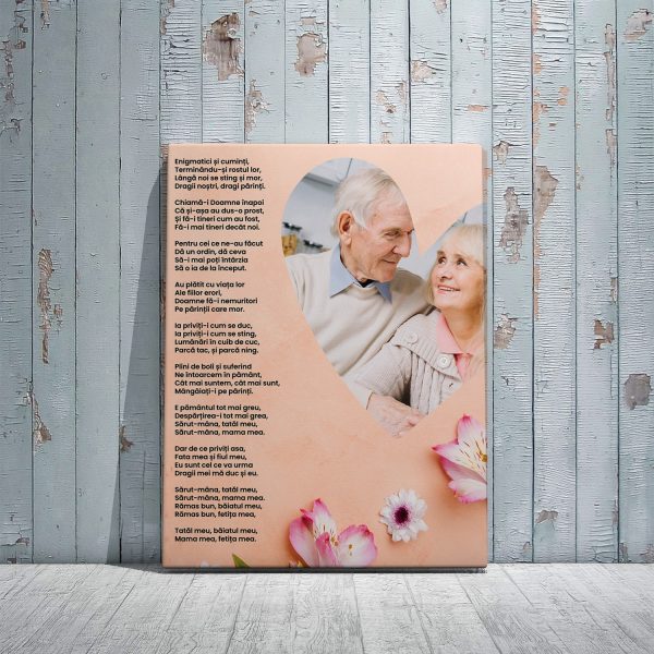 Tablou cadou personalizat parinti, canvas