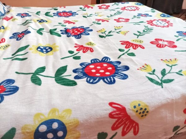 Patura cocolino pufoasa 200x230 cm, East Comfort - Flowers