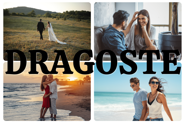 Tablou cuplu, panza canvas, personalizat cu 4 poze - DRAGOSTE - imagine 3